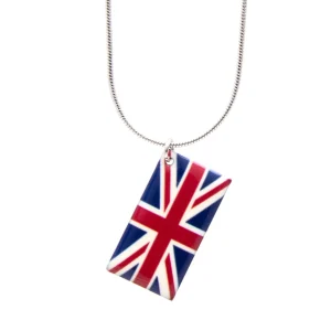 Outlet Enamel Union Jack Pendant Necklace Jewellery & Pins