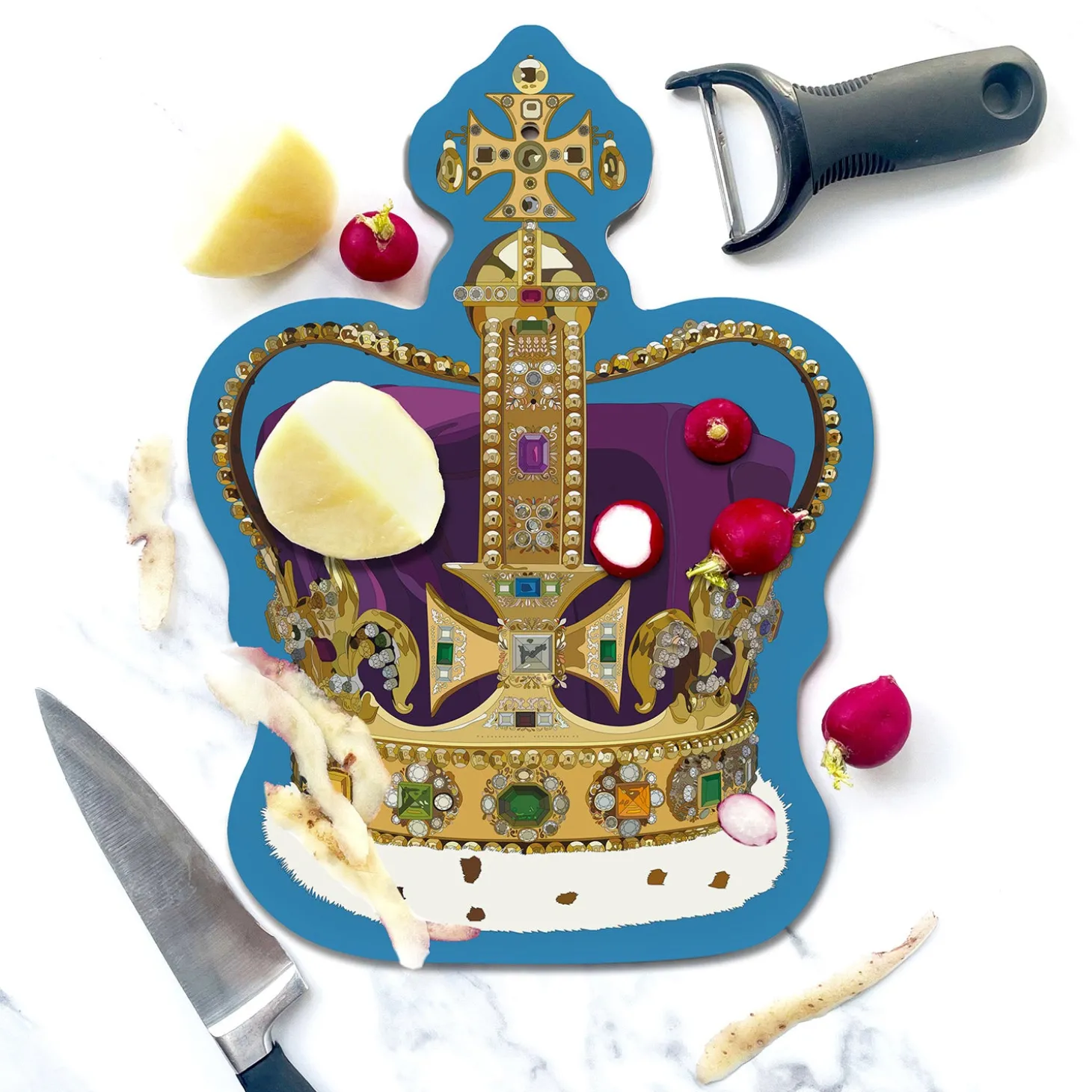 bean_amp_bemble_london_city_crown_shaped_cheeseboard_3.webp New Bean & Bemble London City Crown Shaped Cheeseboard London Gifts