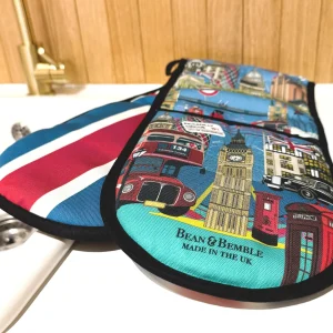 Flash Sale Bean & Bemble London City Oven Gloves Tea Towels | London Gifts
