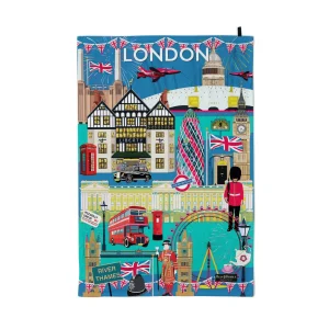 Outlet Bean & Bemble London City Tea Towel London Gifts