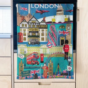 Outlet Bean & Bemble London City Tea Towel London Gifts