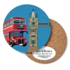 Cheap Bean & Bemble London City Tower Bridge & Bus Round Coaster Coasters | Tower Bridge Gifts