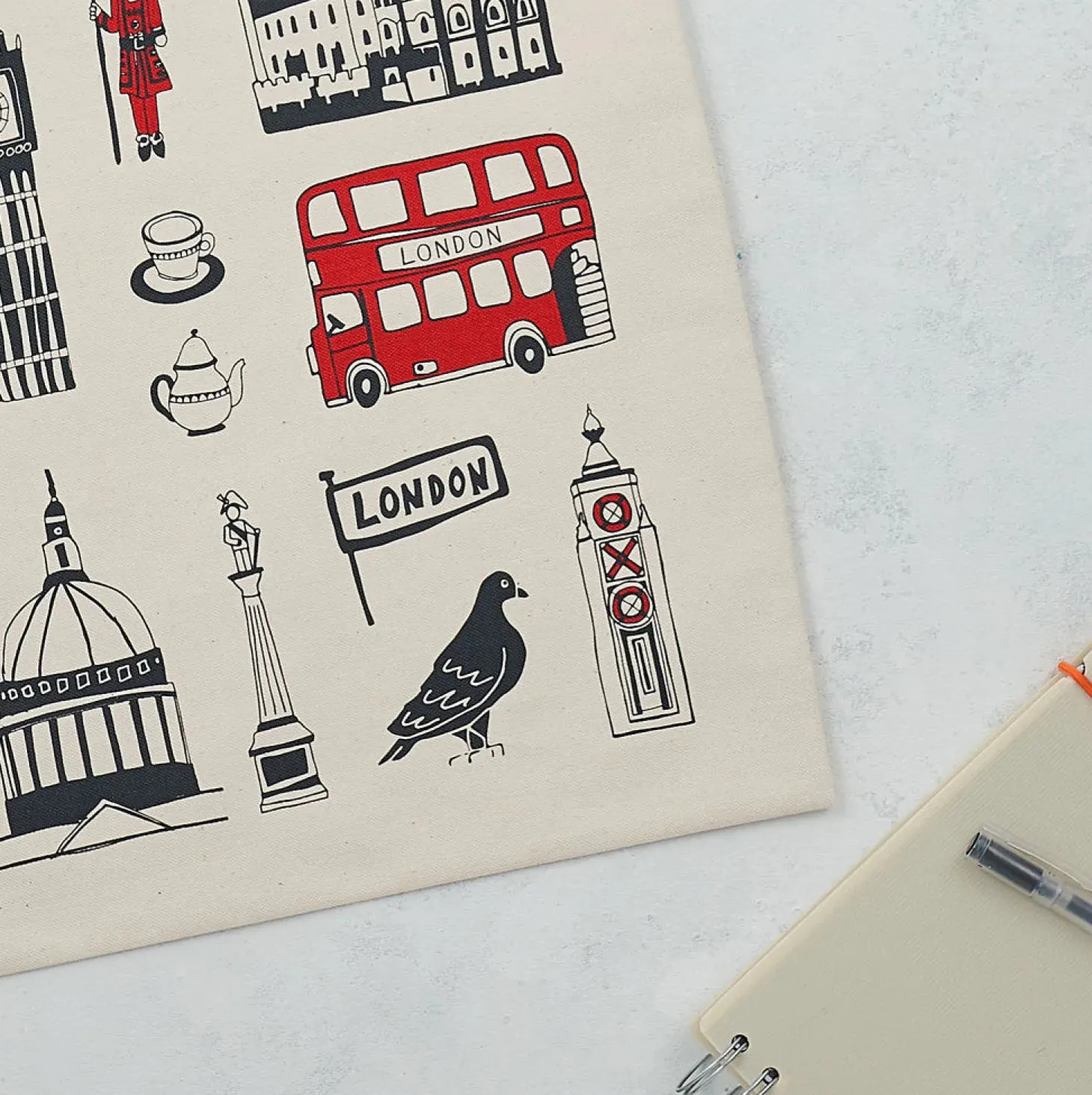 big_smoke_london_canvas_bag_by_victoria_eggs_2.webp Cheap Big Smoke London Canvas Bag by Bags | London Gifts