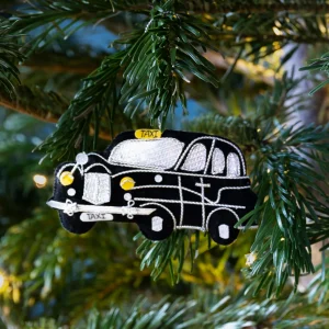 Cheap Black London Taxi Stitched Christmas Decoration Christmas Decorations | Christmas Decorations