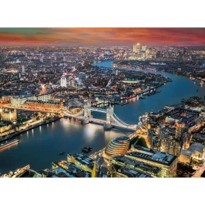 Discount London Aerial View 2000 Piece Puzzle Kids Tower Bridge Toys & Games | Tower Bridge Gifts