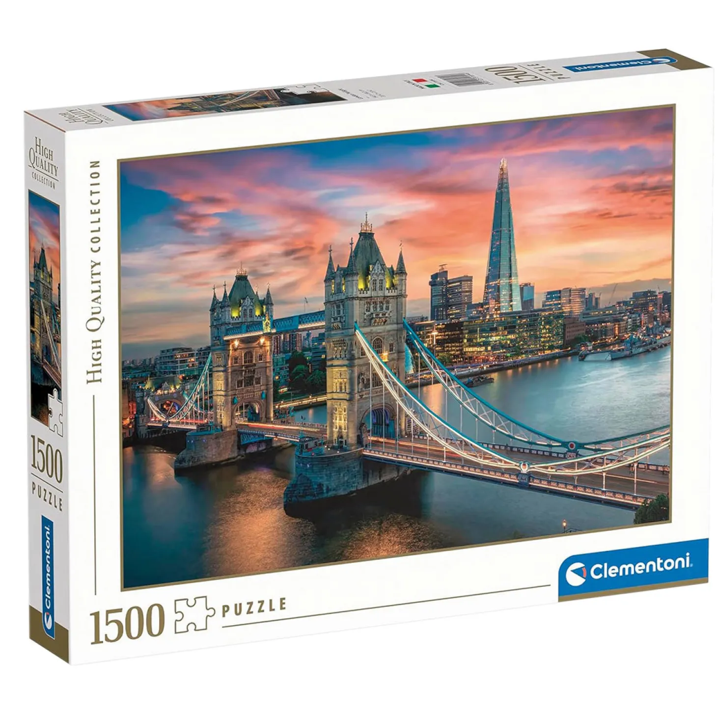clementoni_london_twilight__piece_puzzle_0.webp Fashion London Twilight 1500 Piece Puzzle Kids Tower Bridge Toys & Games | Tower Bridge Gifts
