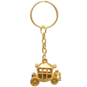 Hot Coronation Carriage Keyring - Gold Keyrings | Royal Gifts
