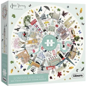Online Gibsons London Buildings 500 Piece Circular Puzzle - Josie Shenoy Kids Models And Puzzles | Toys