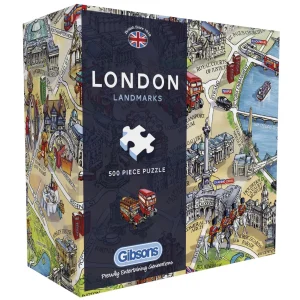 Outlet Gibsons London Landmarks 500 Piece Puzzle Kids Models And Puzzles | Toys
