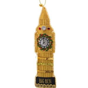 New Gisela Graham Big Ben Fabric Christmas Decoration Christmas Decorations | Christmas Decorations