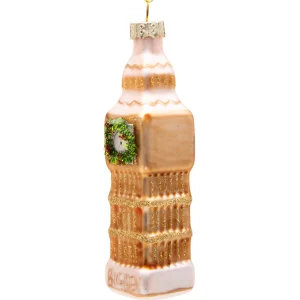 Best Gisela Graham Big Ben With Wreath Glass Christmas Decoration Christmas Decorations | Christmas Decorations