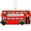 Online Gisela Graham Bus With Holly Wooden Christmas Decoration Christmas Decorations | Christmas Decorations