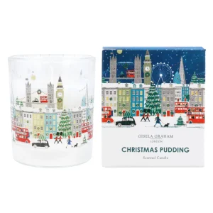Store Gisela Graham Christmas Pudding Scented Candle - Small Christmas Decorations | Christmas Decorations