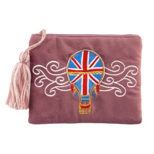 Shop Grace & Glory Beaded Pouch Union Jack Balloon Bags