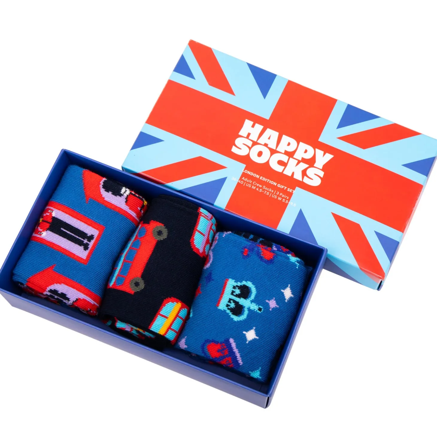 happy_socks_london_union_jack_gift_box_0.webp Fashion London Union Jack Gift Box Socks | Clothing