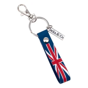 Store Jacks & Co Union Jack Bag Charm Keyring Keyrings