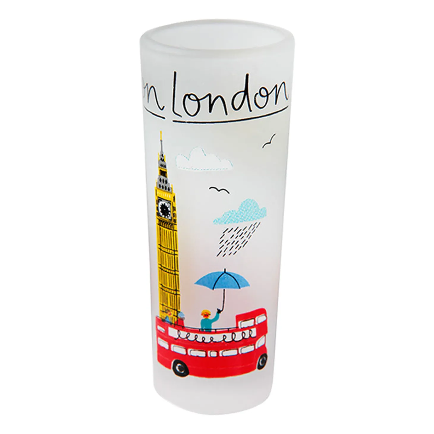 jessica_hogarth_london_frosted_shot_glass_1.webp Best London Frosted Shot Glass Glasses & Glassware | London Gifts