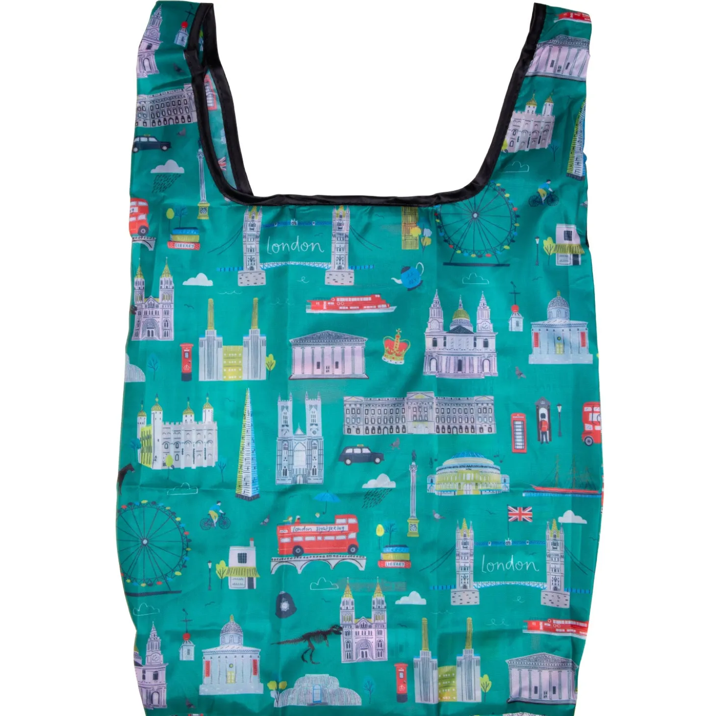 jessica_hogarth_london_skyline_foldaway_tote_bag_0.webp Outlet London Skyline Foldaway Tote Bag Bags | London Gifts