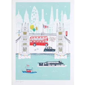 Fashion Tower Bridge A4 Print Prints & Posters | Tower Bridge Gifts