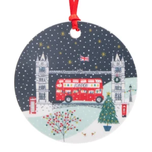Best Sale Jessica Hogarth Tower Bridge Hanging Christmas Decoration Christmas Decorations | Christmas Decorations