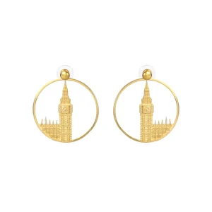 Cheap Big Ben Hoop Earrings - Large Jewellery & Pins | Luxury Gifts