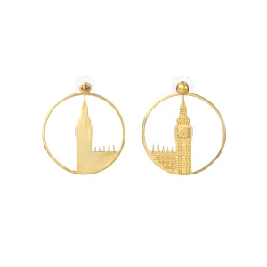 Cheap Big Ben Hoop Earrings - Large Jewellery & Pins | Luxury Gifts