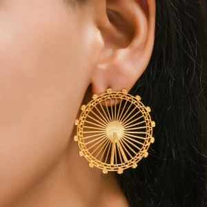 New London Eye Hoop Earrings - Large Jewellery & Pins | Luxury Gifts