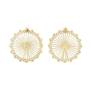 New London Eye Hoop Earrings - Large Jewellery & Pins | Luxury Gifts