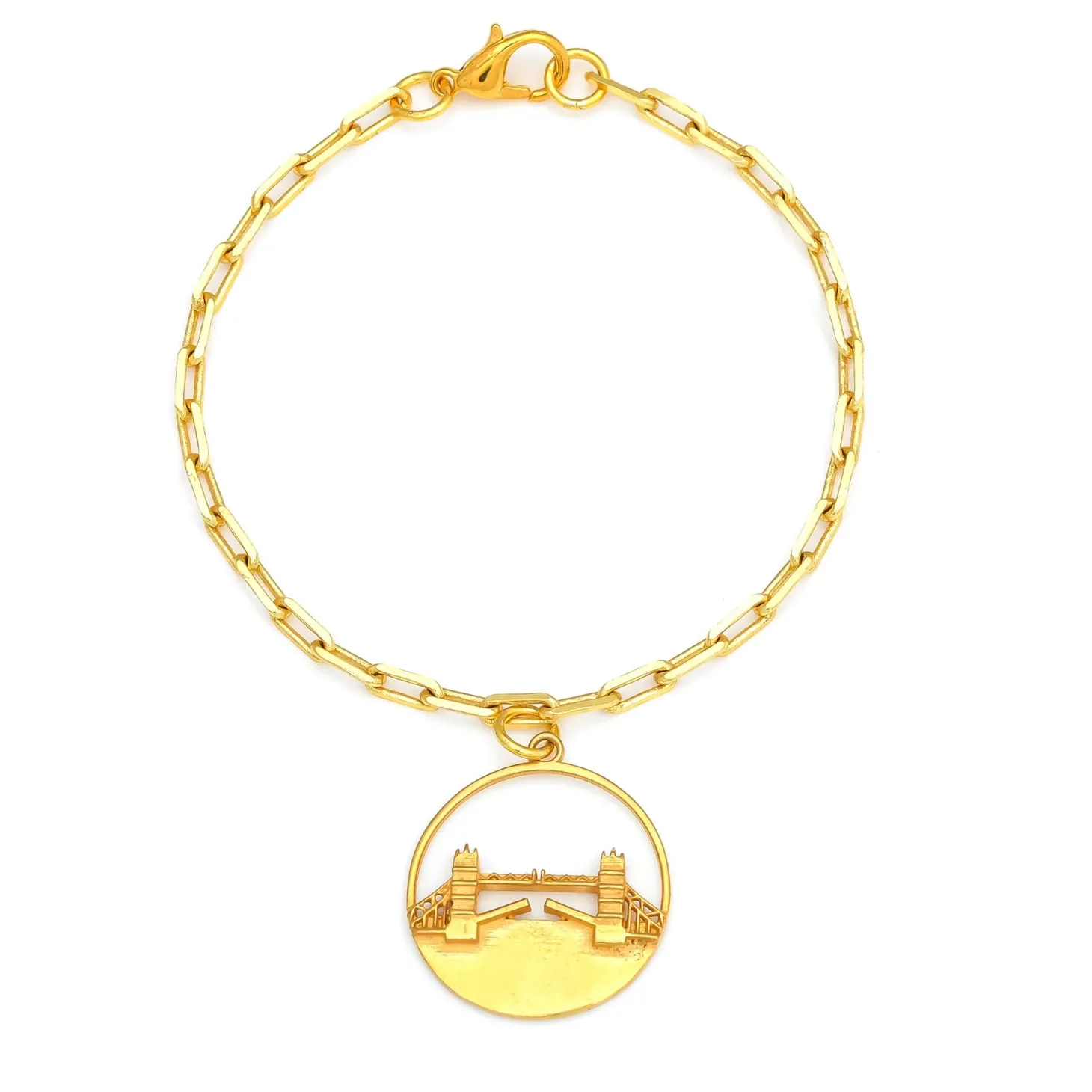 jey_jewels_tower_bridge_dangling_bracelet_1.webp Online Tower Bridge Dangling Bracelet Jewellery & Pins | Luxury Gifts