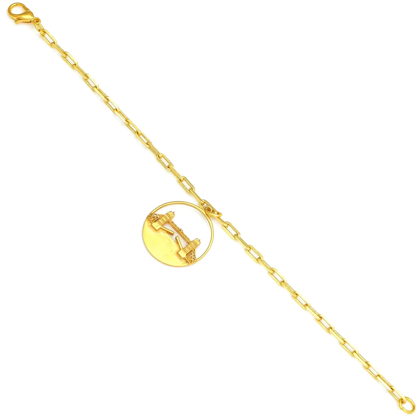 jey_jewels_tower_bridge_dangling_bracelet_2.webp Online Tower Bridge Dangling Bracelet Jewellery & Pins | Luxury Gifts