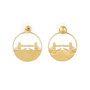 Shop Tower Bridge Hoop Earrings - Small Jewellery & Pins | Luxury Gifts