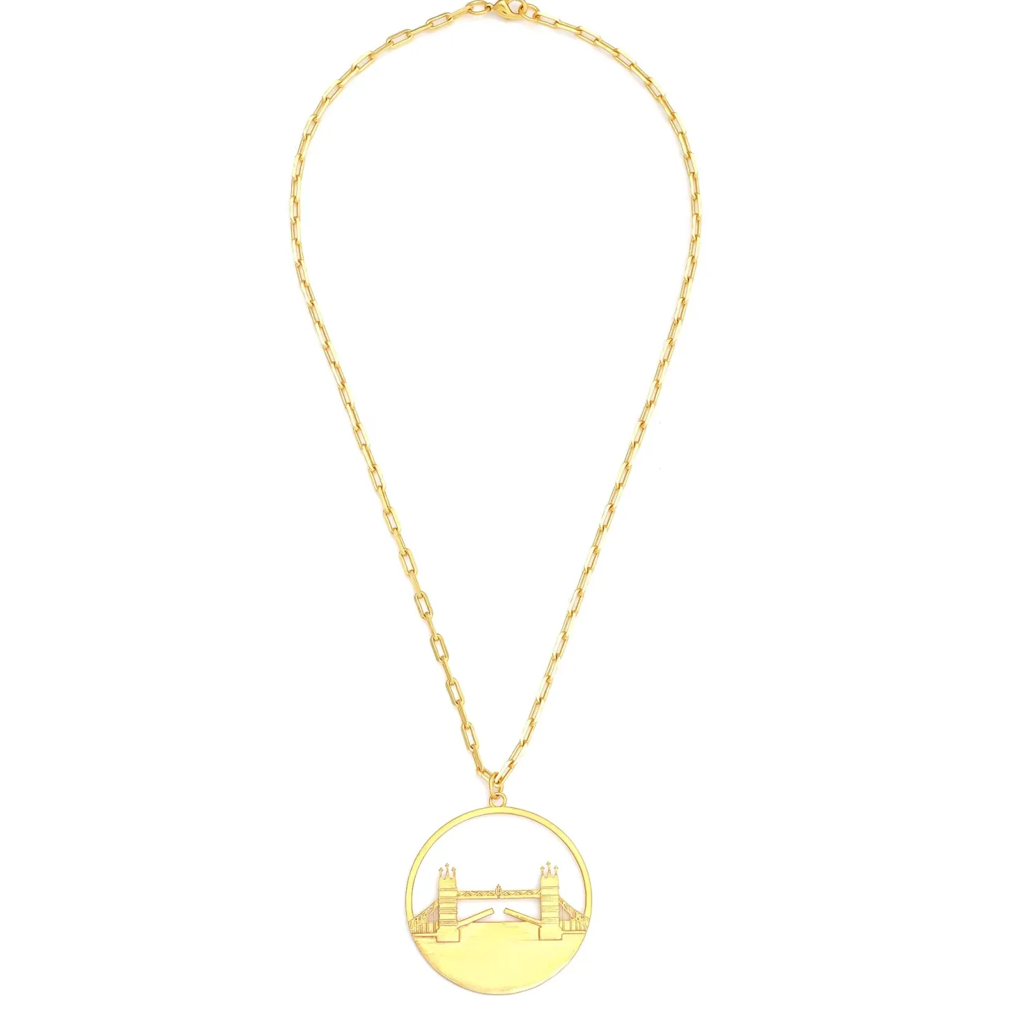 jey_jewels_tower_bridge_pendant_necklace__large_2.webp Clearance Tower Bridge Pendant Necklace - Large Jewellery & Pins | Luxury Gifts
