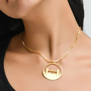 Clearance Tower Bridge Pendant Necklace - Large Jewellery & Pins | Luxury Gifts