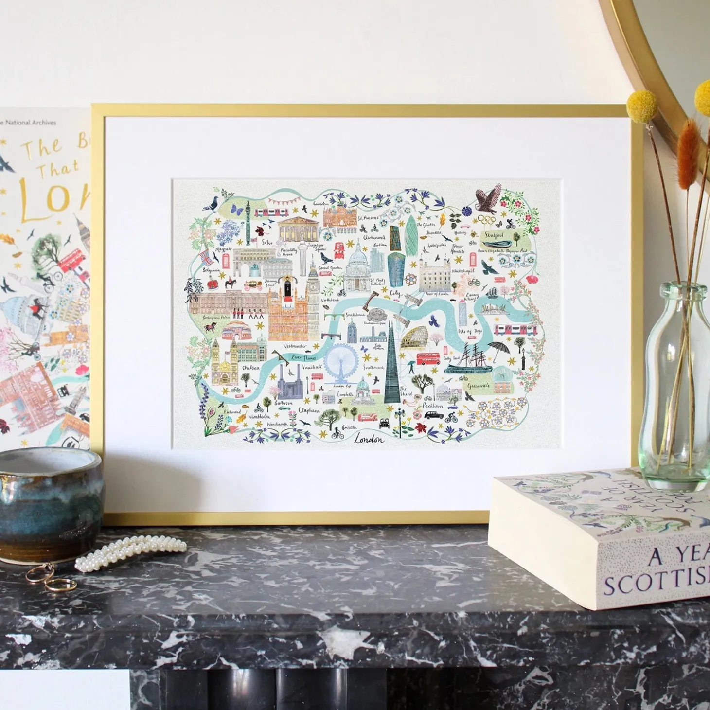 josie_shenoy_map_of_london_print_0.webp Best Sale Map Of London Print Prints & Posters | London Gifts