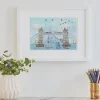 Hot Tower Bridge Bus Jump Print Prints & Posters | Tower Bridge Gifts