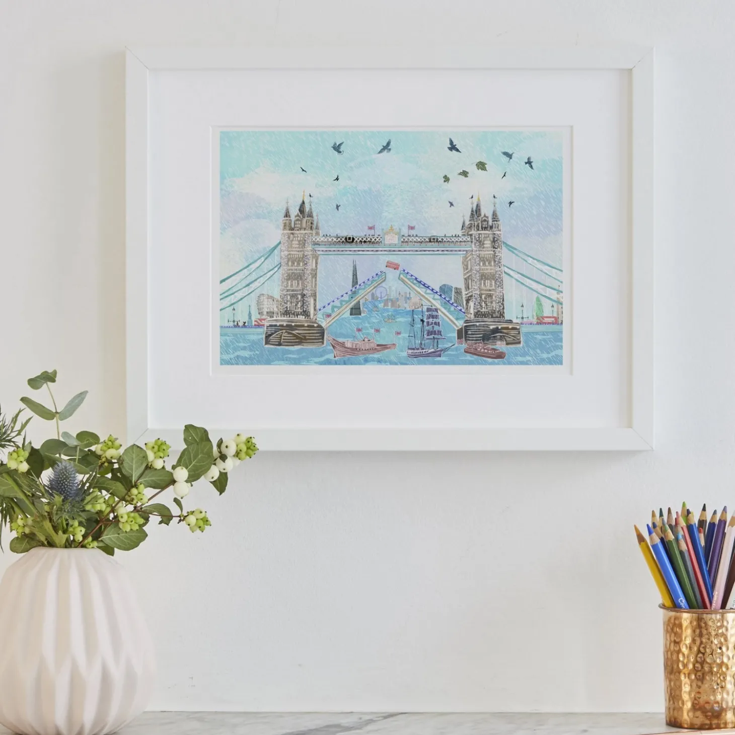 josie_shenoy_tower_bridge_bus_jump_print_0.webp Hot Tower Bridge Bus Jump Print Prints & Posters | Tower Bridge Gifts