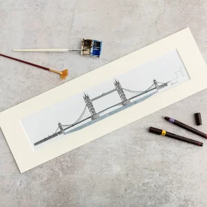 Hot Tower Bridge Print - 20 x 6 Inches Prints & Posters | Luxury Gifts