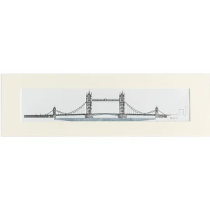 Hot Tower Bridge Print - 20 x 6 Inches Prints & Posters | Luxury Gifts