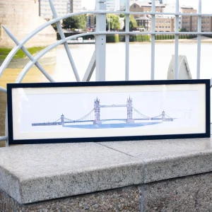 Sale Tower Bridge Print - Limited & Signed - 36 x 7.5 Inches - Rolled in Tube Prints & Posters | Luxury Gifts