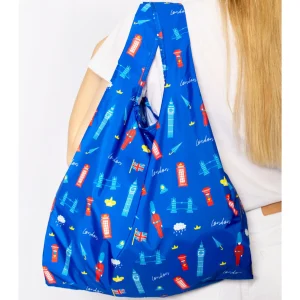 Hot Reusable Foldaway Tote - London Bags | Eco-friendly Gifts