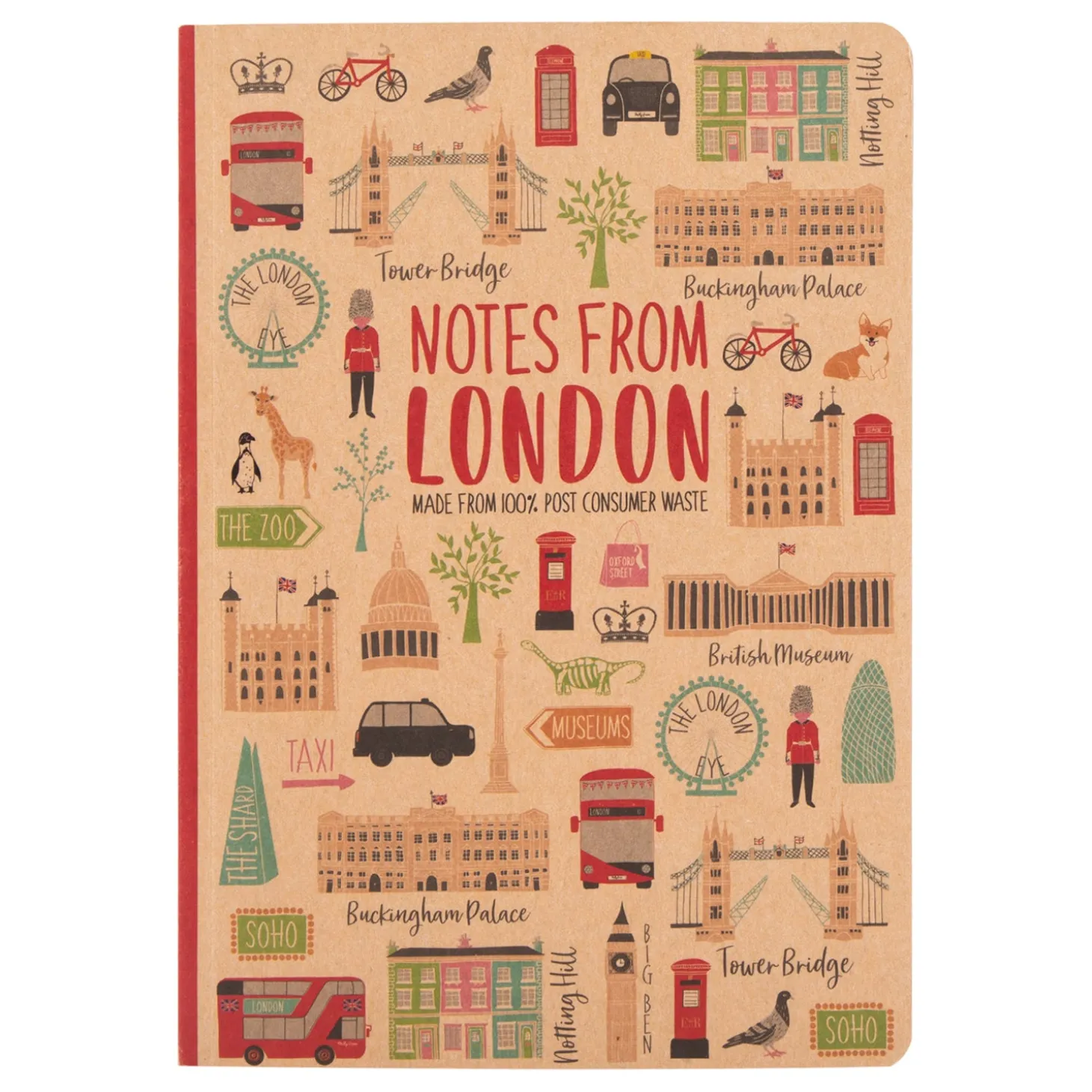 london_adventures_a_softcover_kraft_notebook_by_milly_green_0.webp Sale London Adventures A5 Softcover Kraft Notebook by Office & Stationery | Eco-friendly Gifts