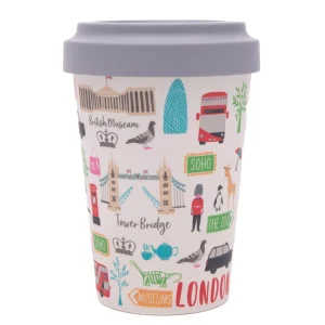 Sale London Adventures Bamboo Travel Cup by Mugs | Eco-friendly Gifts