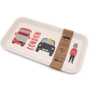 Online London Adventures Bamboo Tray by Eco-friendly Gifts | London Gifts
