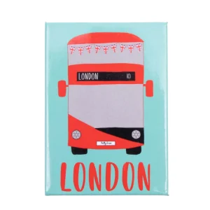 Shop London Adventures Bus Magnet by Magnets | Fridge Magnets