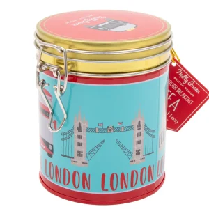 Outlet London Adventures Clamp Tin English Breakfast Tea by Food & Drink | London Gifts