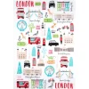 Clearance London Adventures Tea Towel by Tea Towels | Eco-friendly Gifts