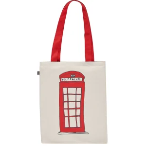 Discount London Bus & Telephone Cotton Bag by Bags | London Gifts
