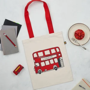 Discount London Bus & Telephone Cotton Bag by Bags | London Gifts