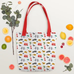 Flash Sale London Doodles - All Over Print - Tote Bag Bags | London Gifts