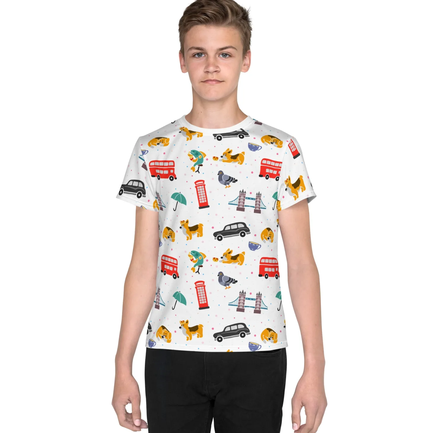 london_doodles__all_over_print__youth_tshirt_0.webp Sale London Doodles - All Over Print - Youth T-Shirt Kids Clothing | Children & Baby Clothing